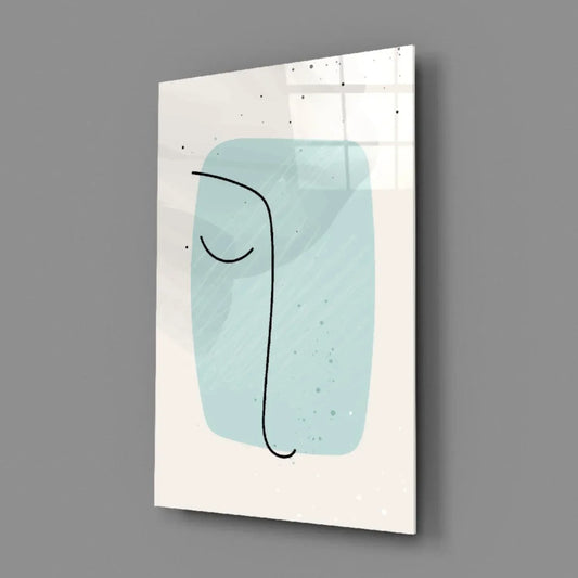 Abstract Shapes Glass Wall Art - LUXARTDECO