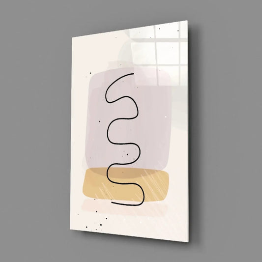 Abstract Shapes Glass Wall Art - LUXARTDECO