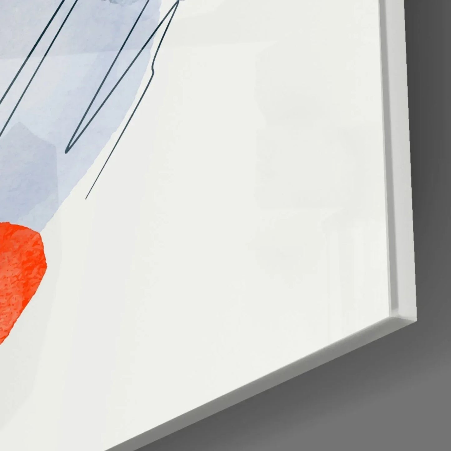 Abstract Shapes Glass Wall Art - LUXARTDECO