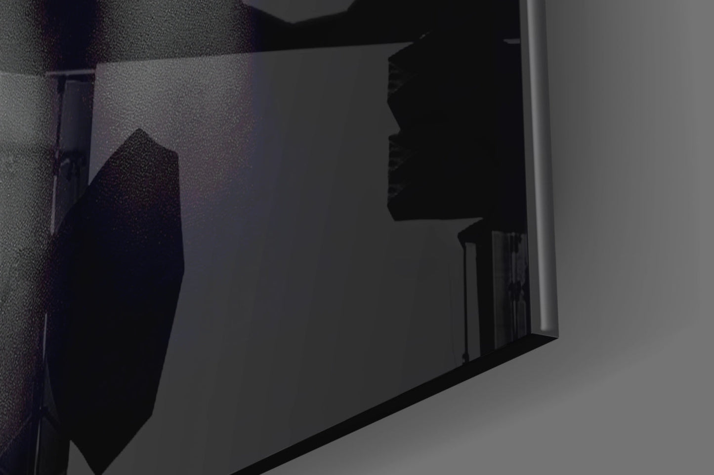 Silver Woman Glass Wall Art