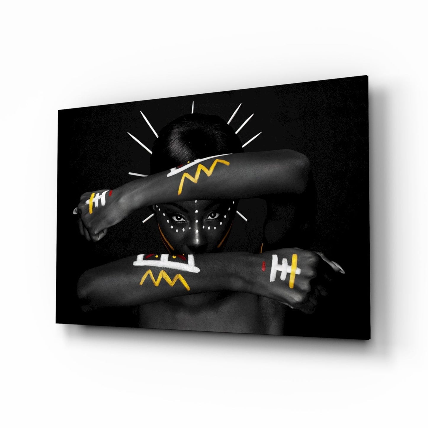 Native American Glass Wall Art