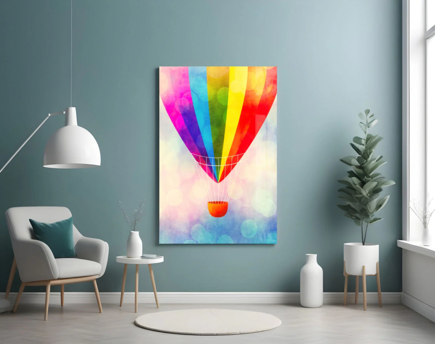 Arte murale in vetro a forma di palloncino