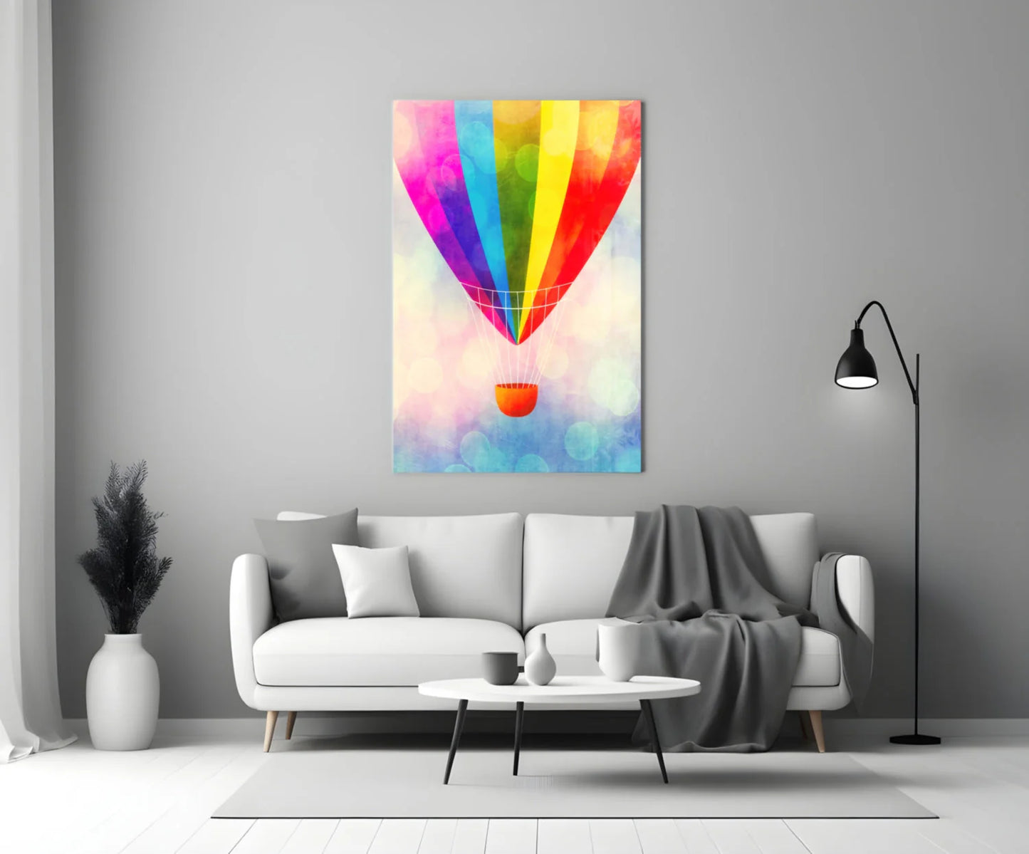 Arte murale in vetro a forma di palloncino
