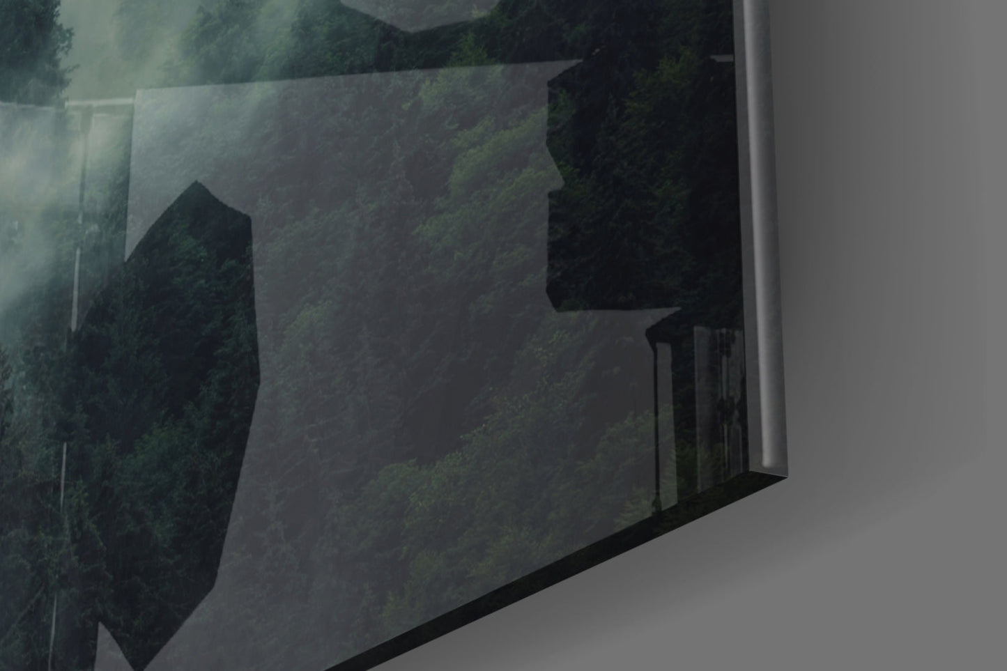 Landscape of Darkness Glass Wall Art