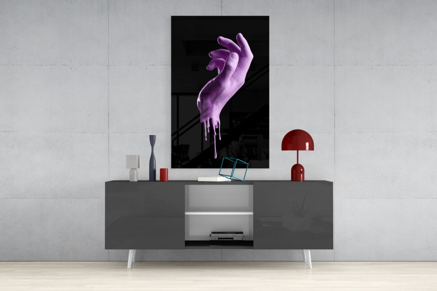 Hand Glass Wall Art