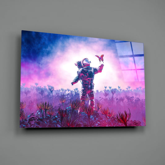 Land of Butterflies Glass Wall Art