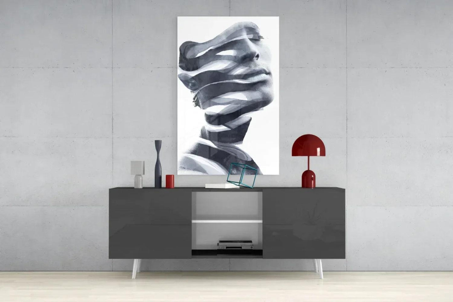 Man Glass Wall Art - LUXARTDECO