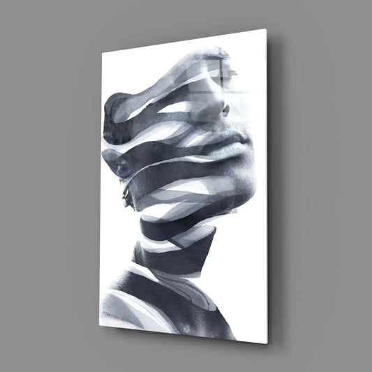 Man Glass Wall Art - LUXARTDECO