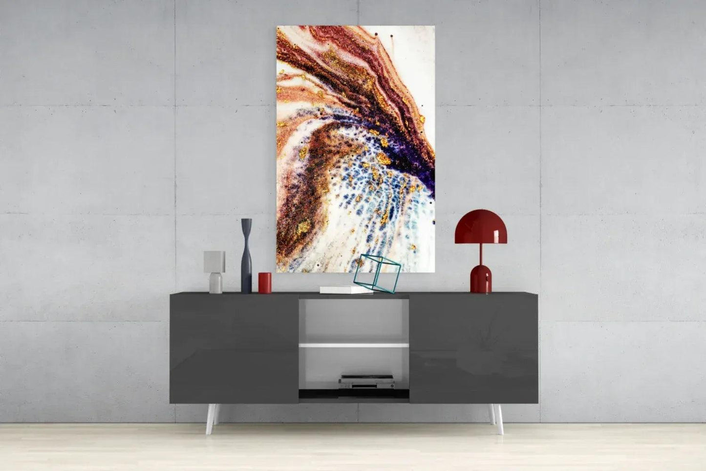 Abstract Glass Wall Art - LUXARTDECO