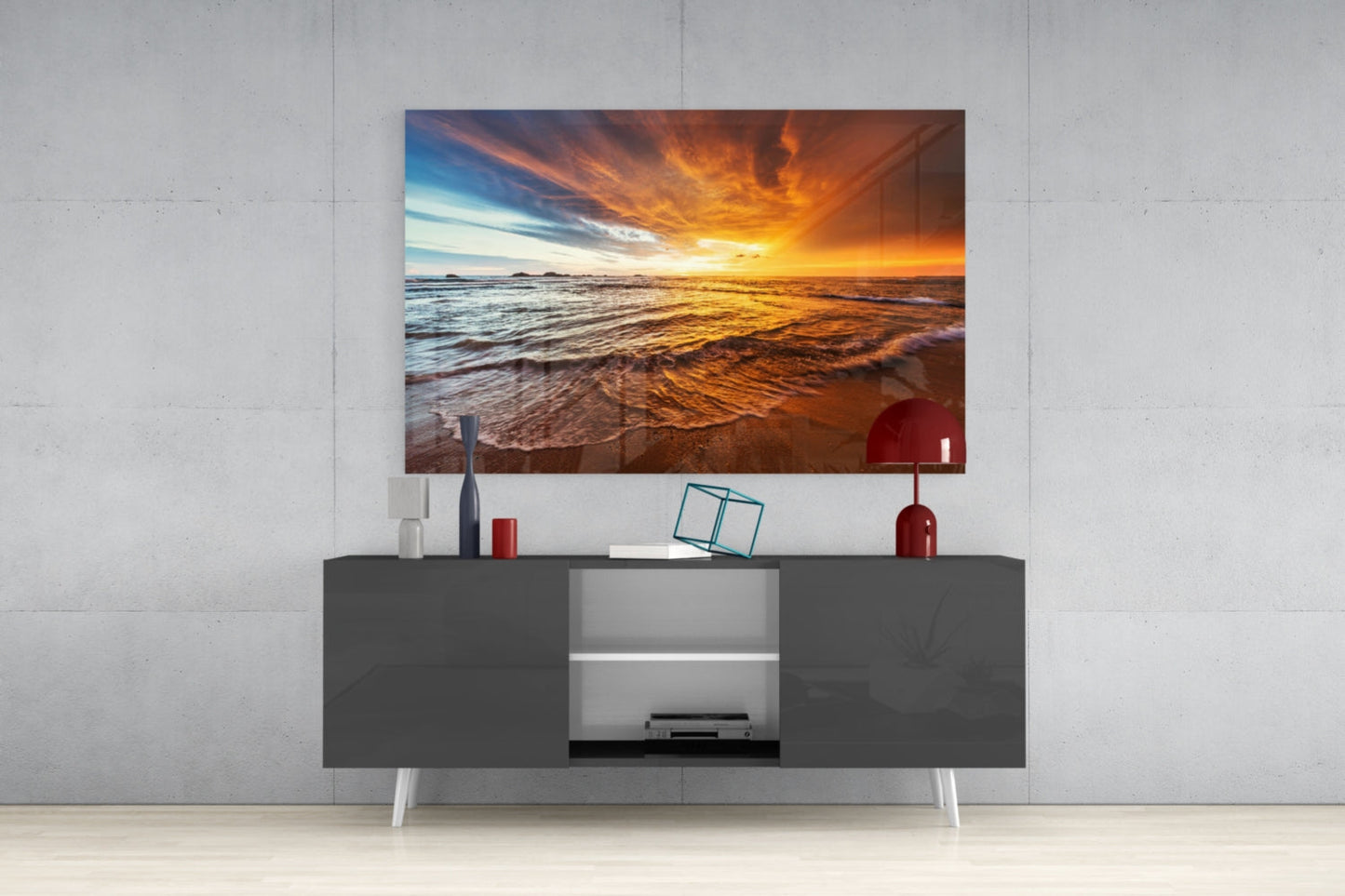 Sunset Glass Wall Art