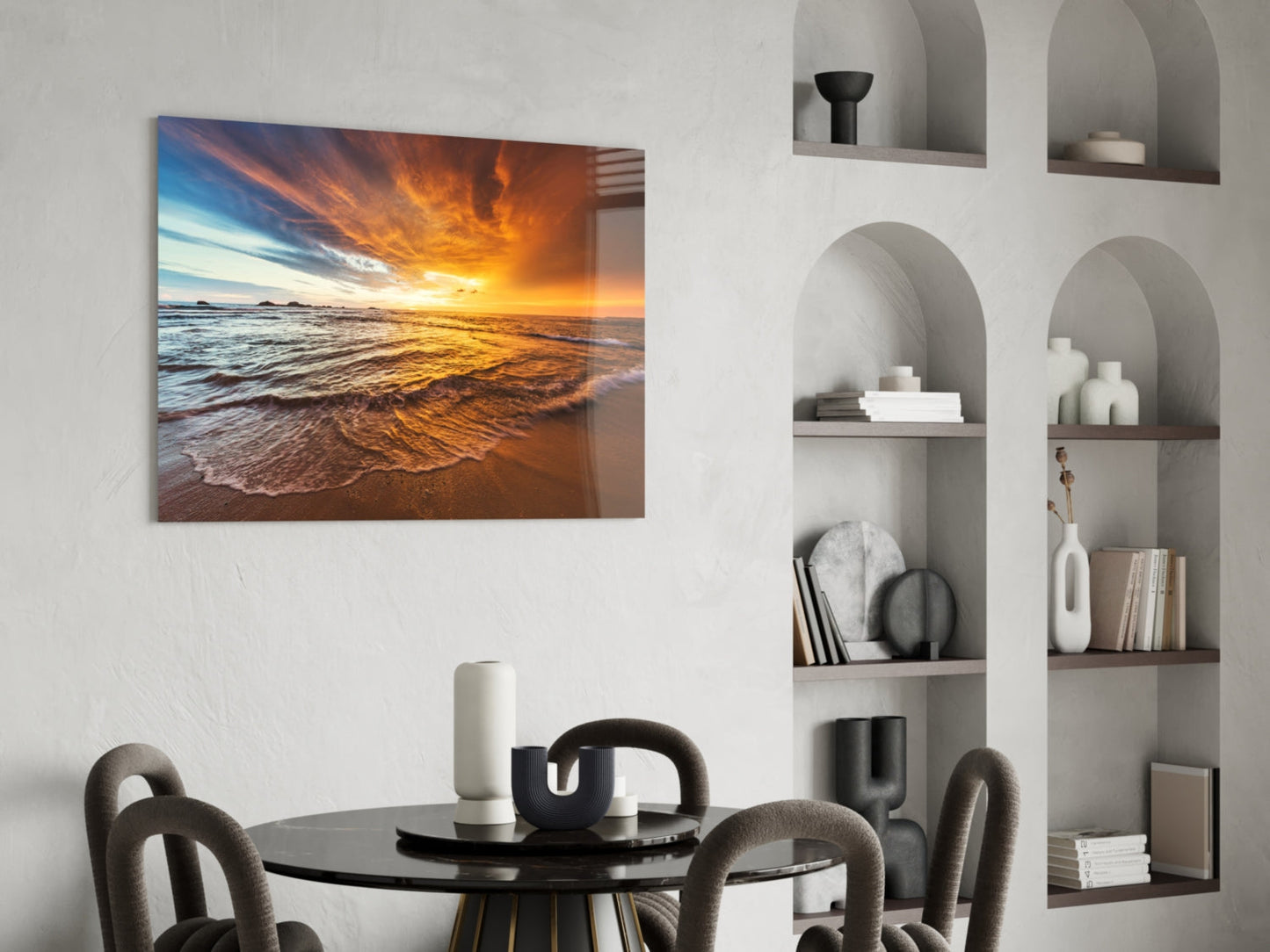 Sunset Glass Wall Art