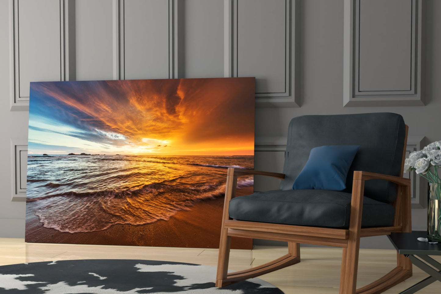 Sunset Glass Wall Art