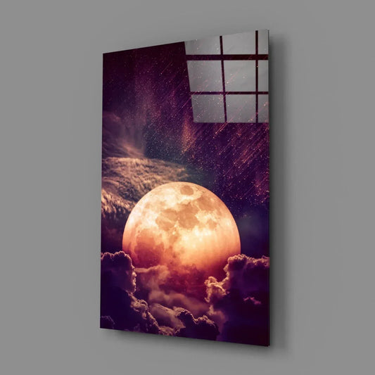 Moon Glass Wall Art - LUXARTDECO