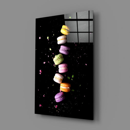 Macarons Glass Wall Art