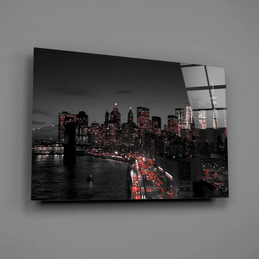 Gotham City Glass Wall Art - LUXARTDECO