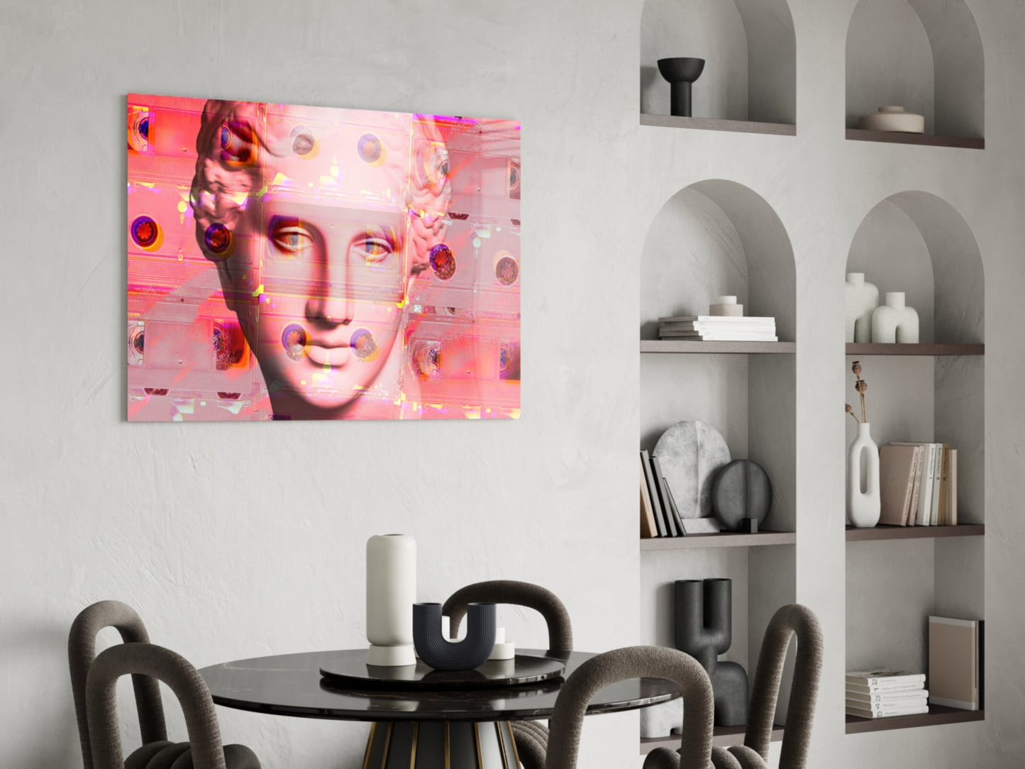 Sculpture Glass Wall Art