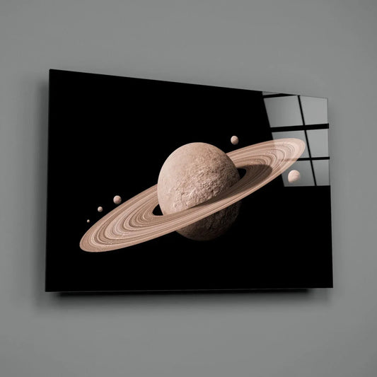 Saturn Glass Wall Art - LUXARTDECO