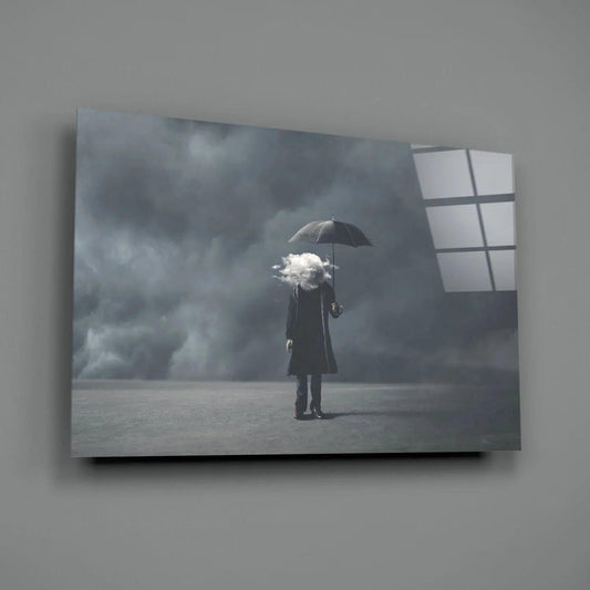 Storm in Thoughts Glass Wall Art - LUXARTDECO