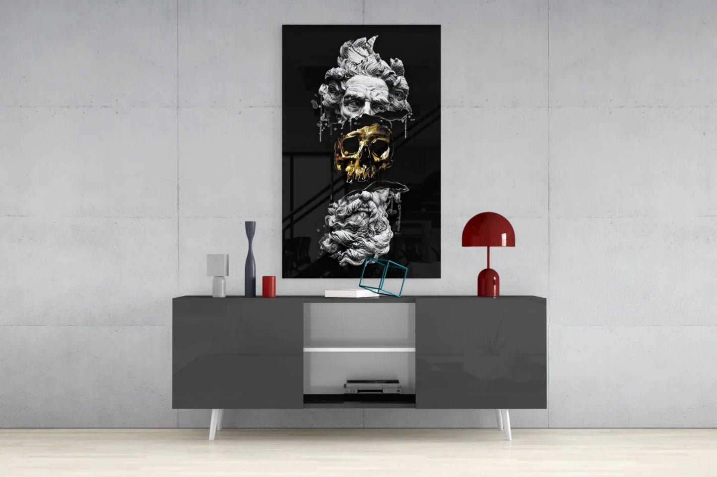 Poseidon Glass Wall Art - LUXARTDECO