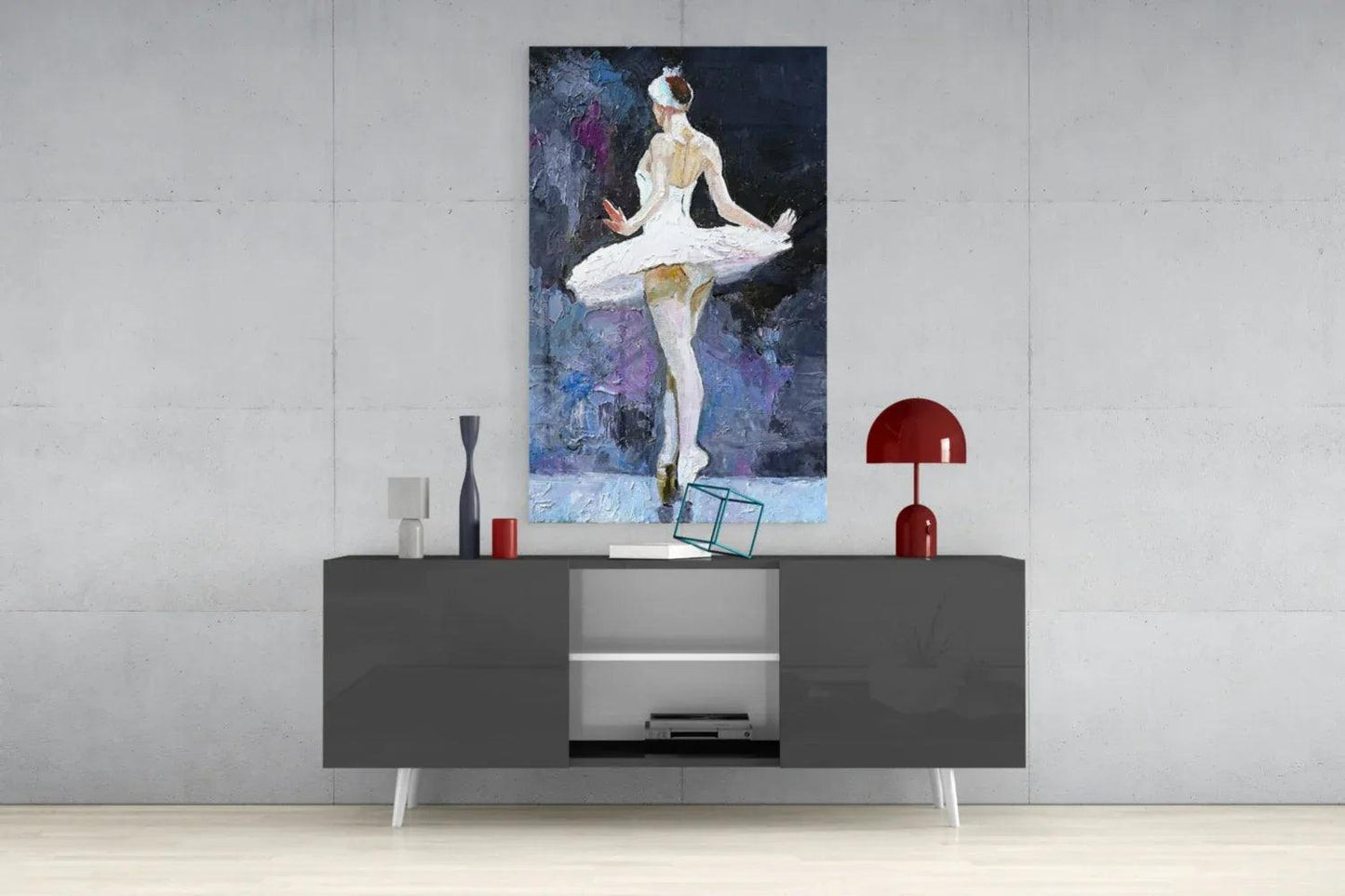Ballerina Glass Wall Art - LUXARTDECO