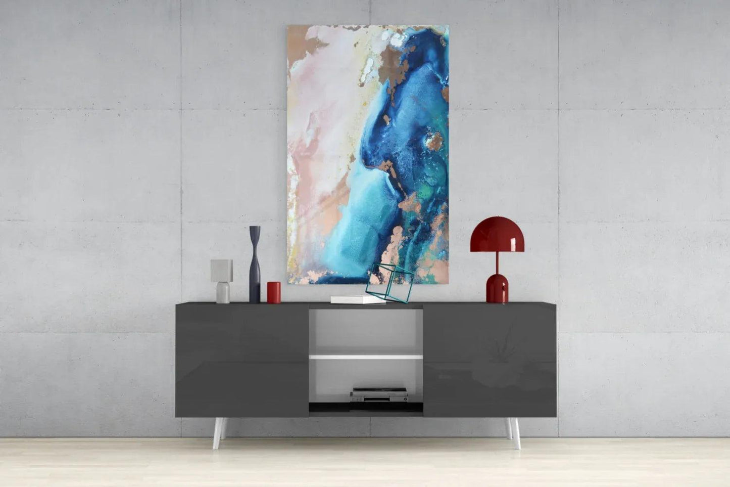 Abstraction Glass Wall Art - LUXARTDECO