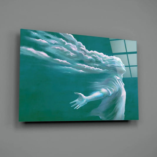 Storm in Thoughts Glass Wall Art - LUXARTDECO