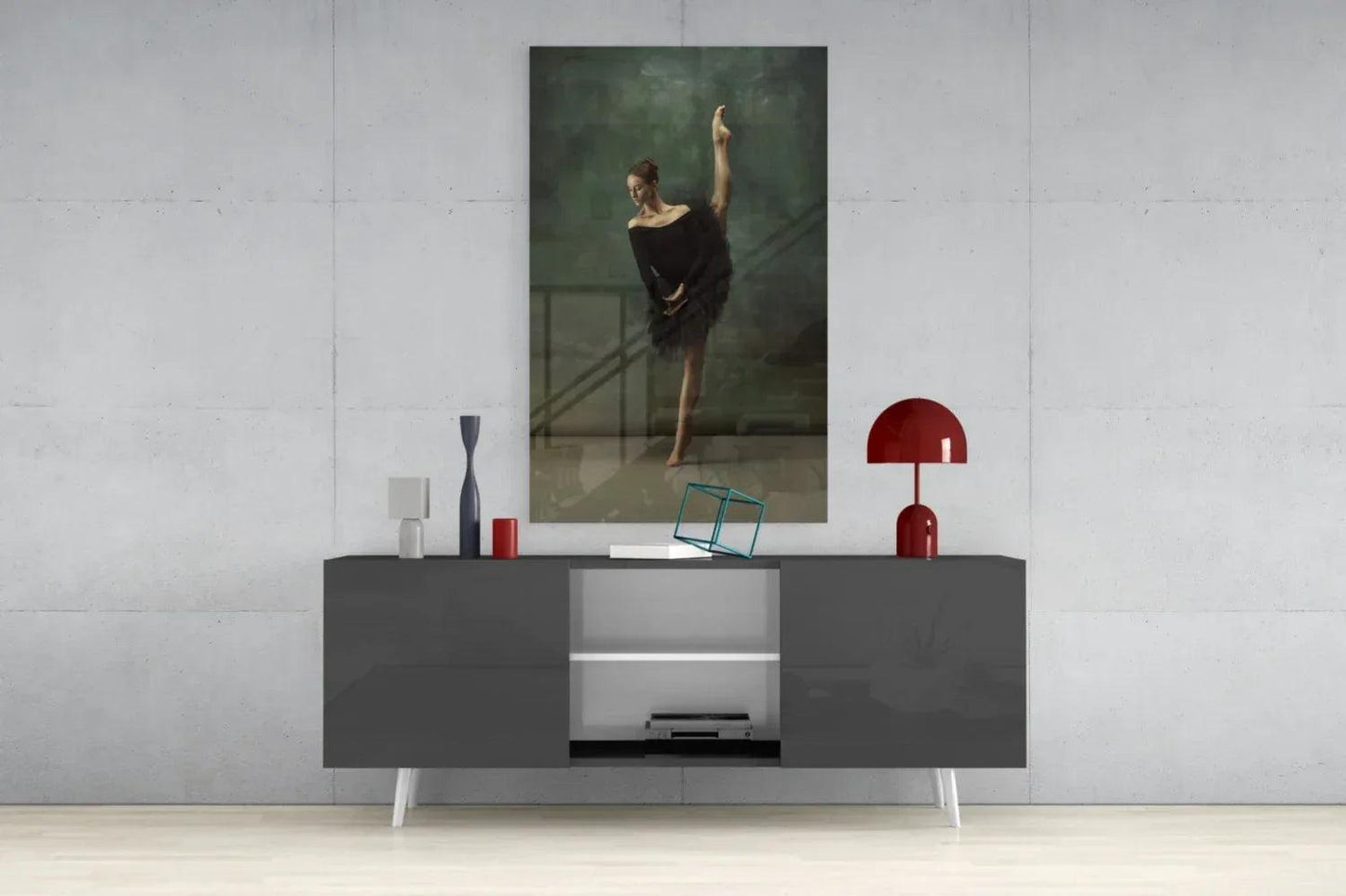 Ballerina Glass Wall Art - LUXARTDECO