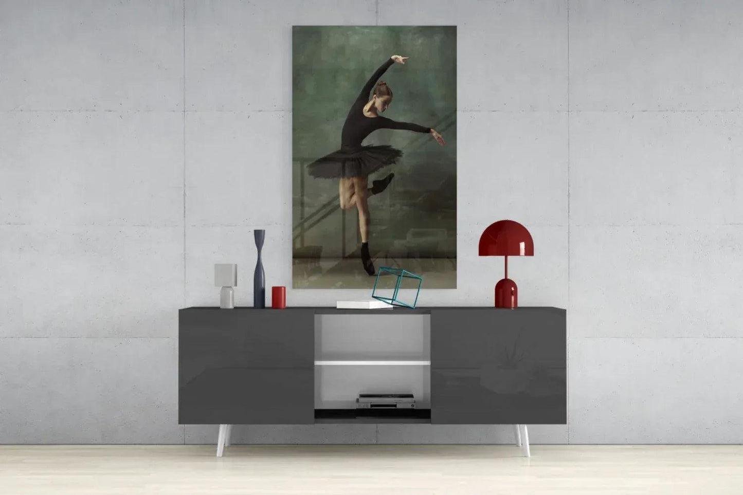 Ballerina Glass Wall Art - LUXARTDECO