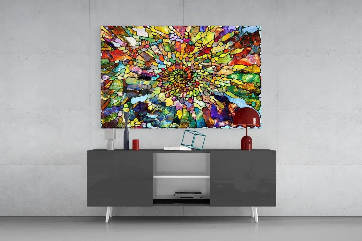 Colorful Mosaic Glass Art - LUXARTDECO