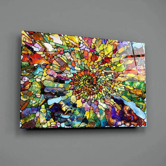 Colorful Mosaic Glass Art - LUXARTDECO