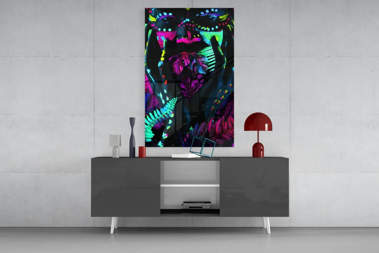 Neon Glances Glass Art - LUXARTDECO