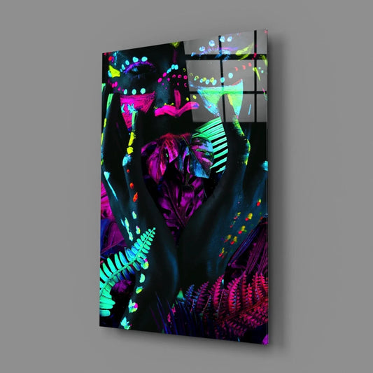 Neon Glances Glass Art - LUXARTDECO