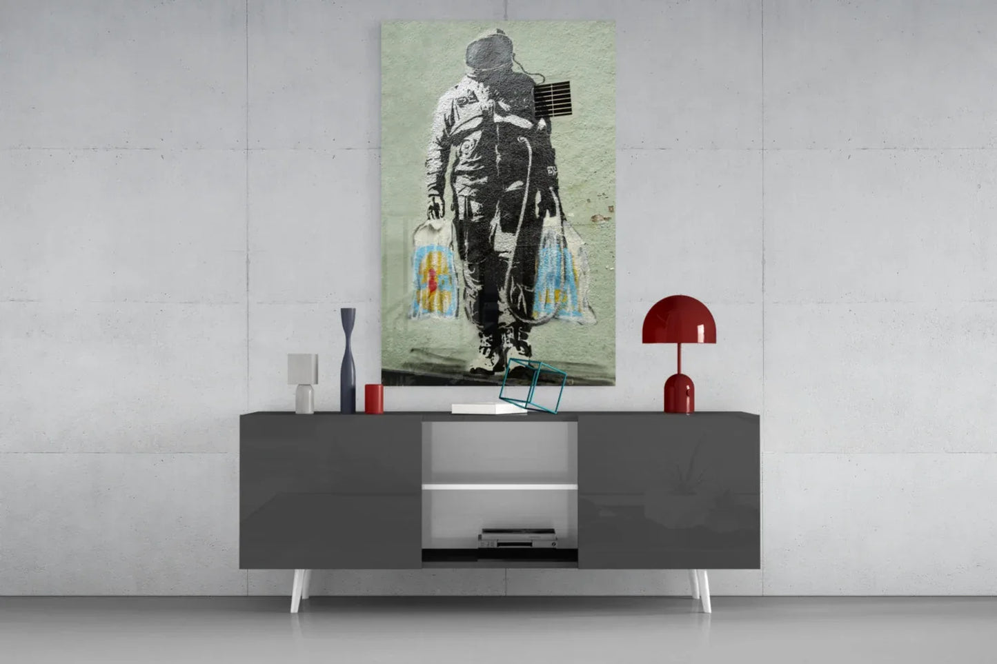 Space Market Glass Art - LUXARTDECO