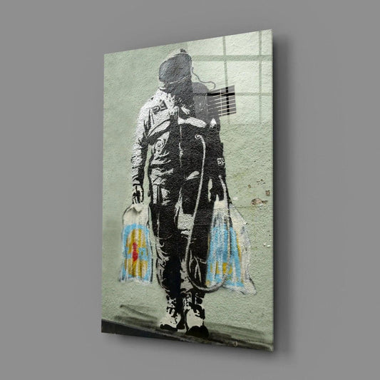 Space Market Glass Art - LUXARTDECO