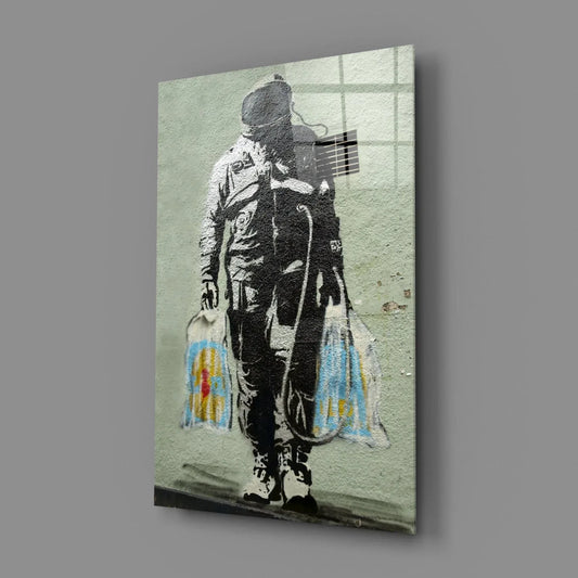 Space Market Glass Art - LUXARTDECO