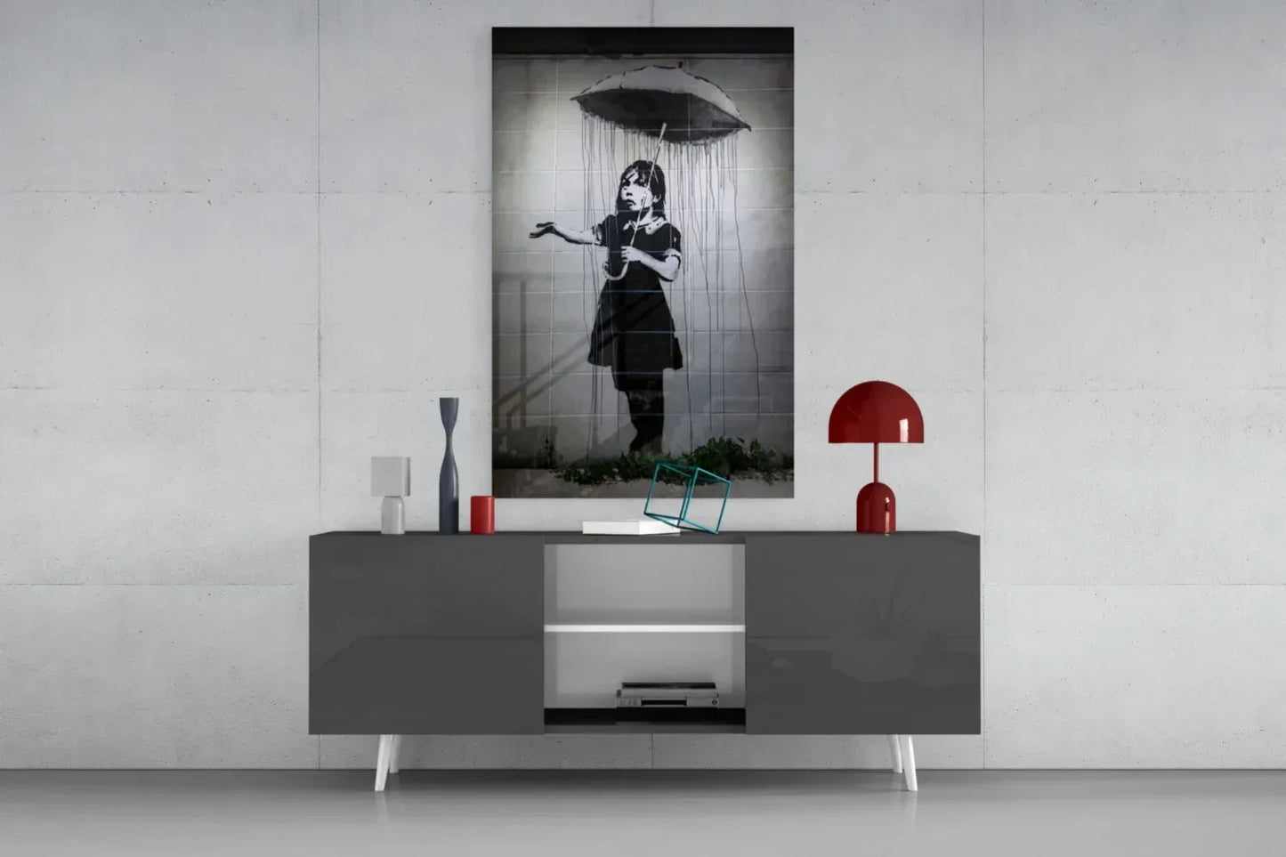 Escape from the Rain Glass Art - LUXARTDECO