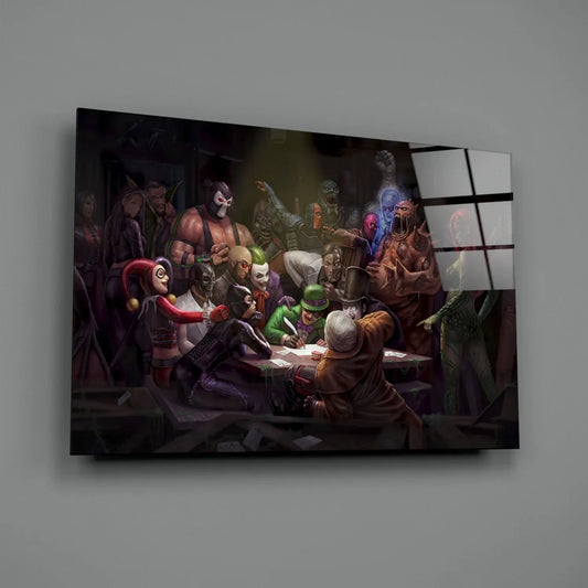 Letter to Batman Glass Art - LUXARTDECO