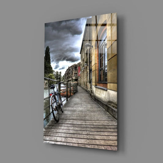 Street View Glass Wall Art - LUXARTDECO