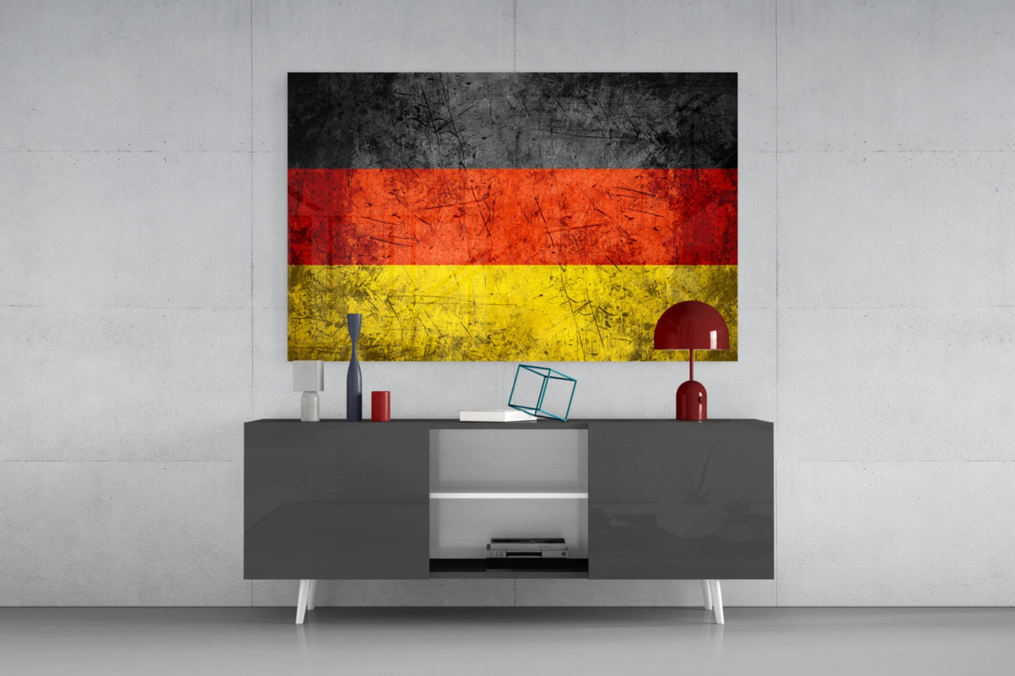 Flag of Germany Glass Wall Art