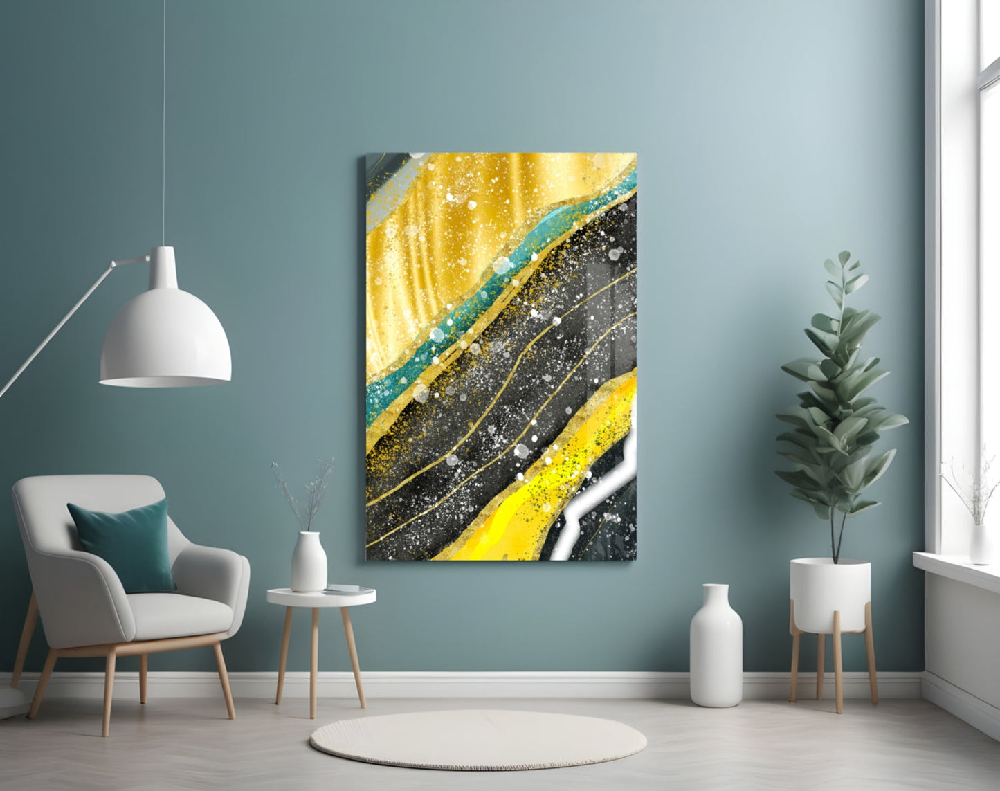 Marble Glass Wall Art