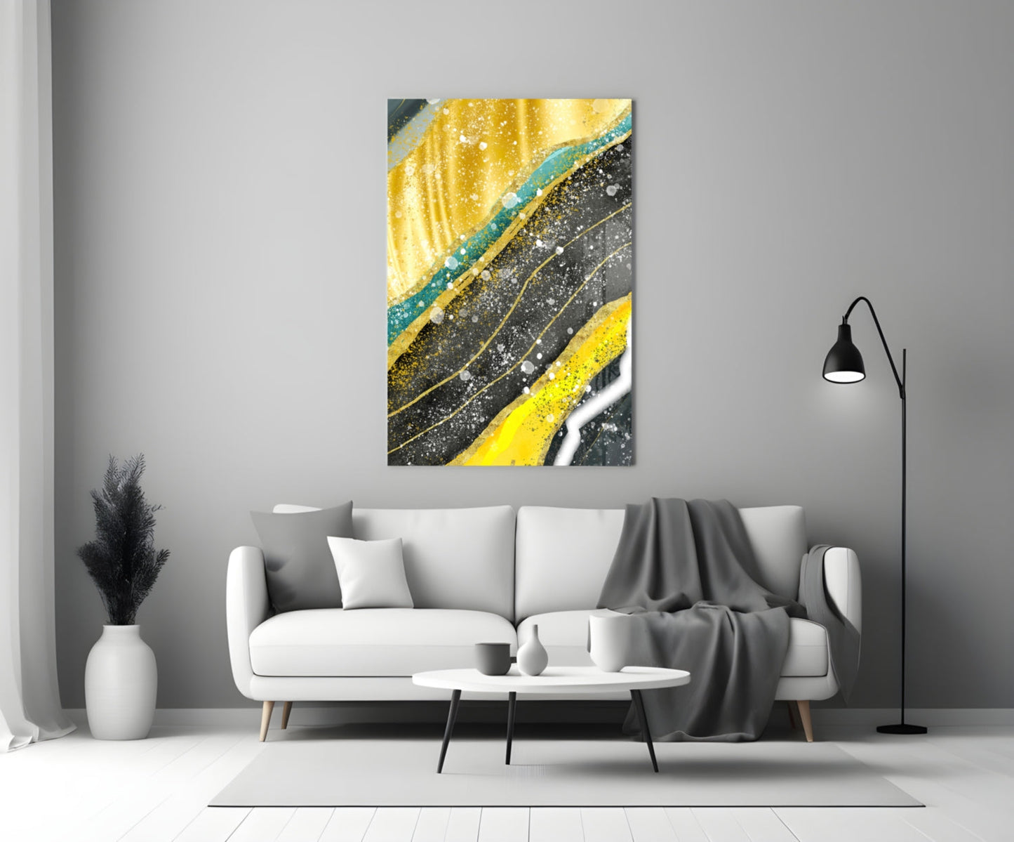 Marble Glass Wall Art