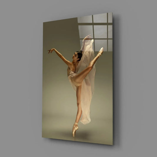 Ballerina Glass Wall Art - LUXARTDECO