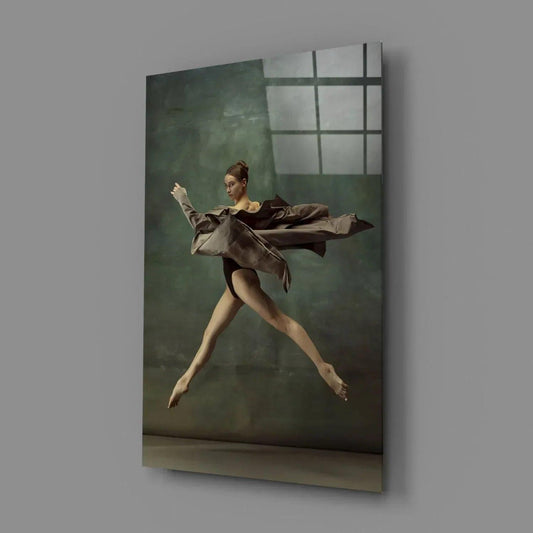 Ballerina Glass Wall Art - LUXARTDECO