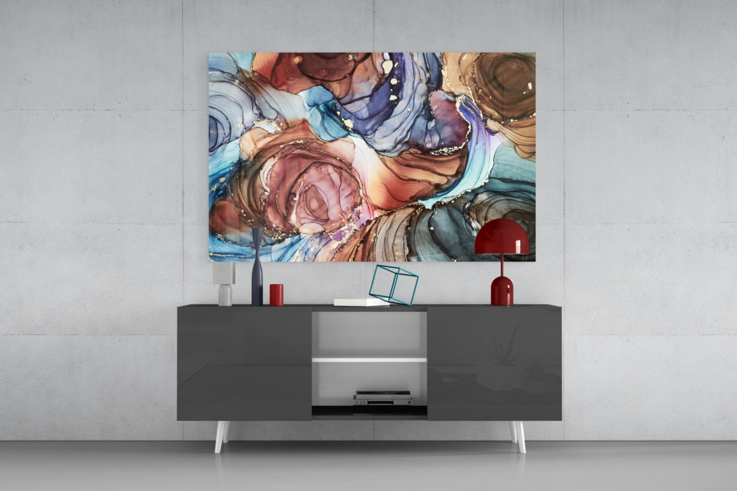 Marble Glass Wall Art
