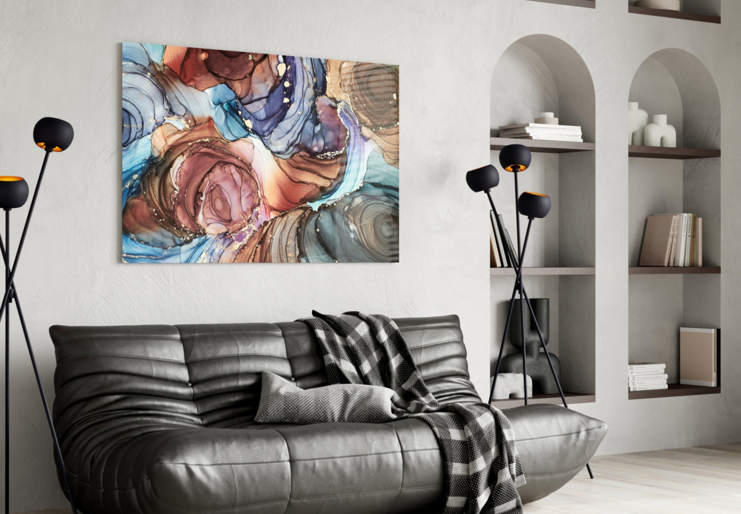 Marble Glass Wall Art