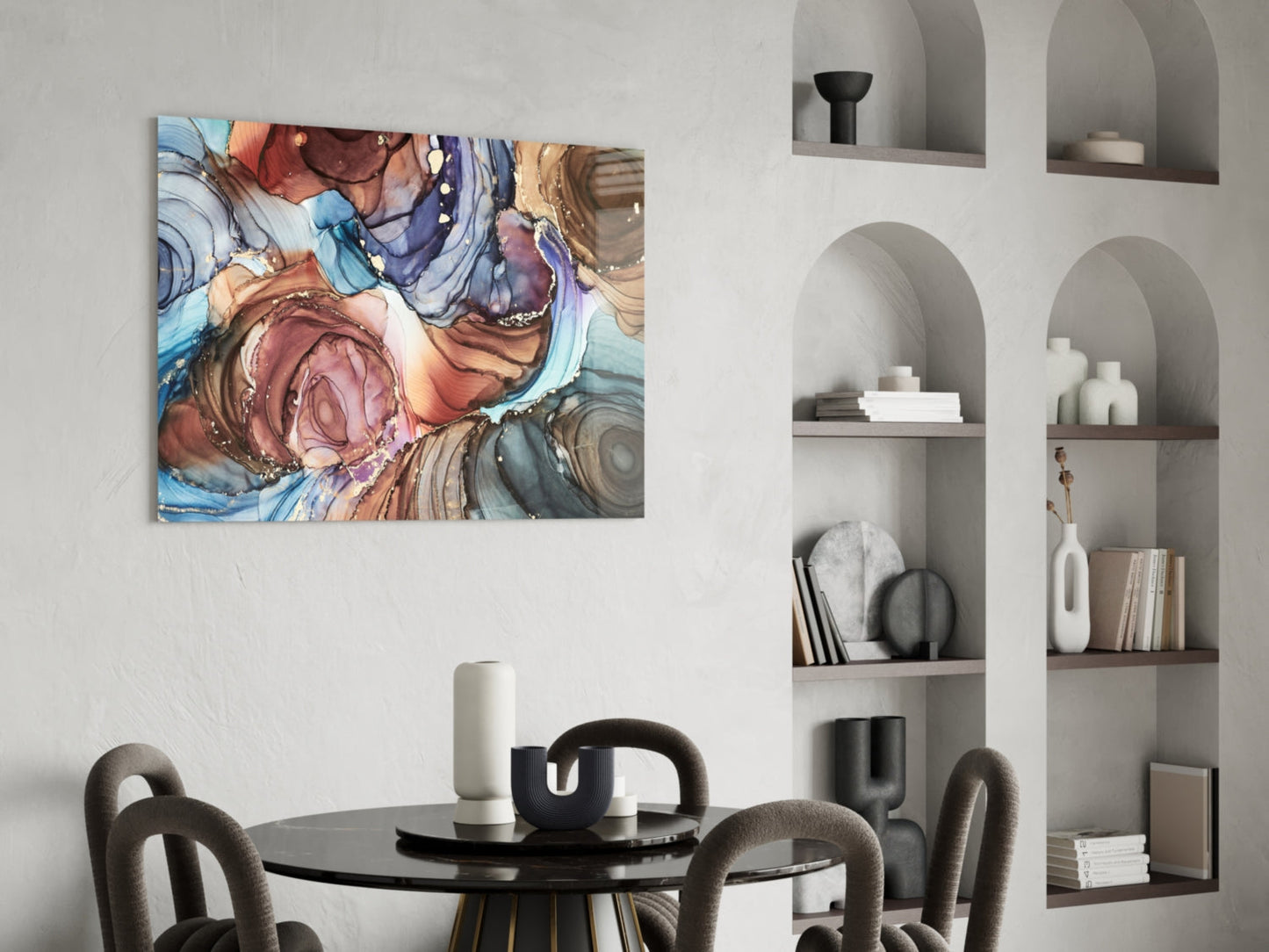 Marble Glass Wall Art