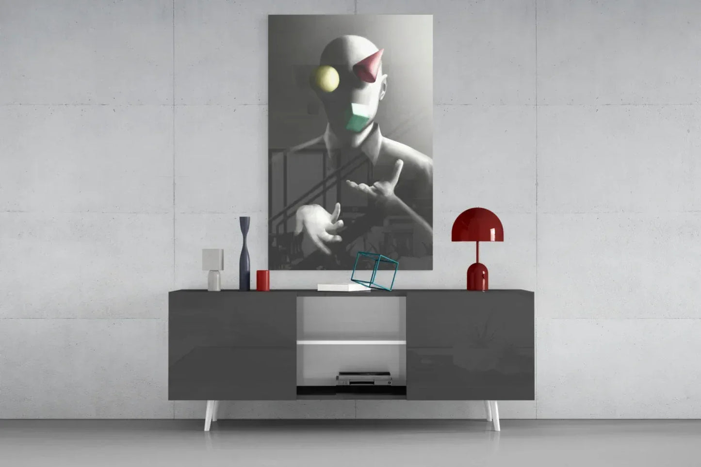 Juggler Glass Wall Art - LUXARTDECO
