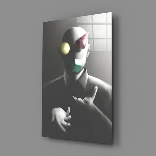 Juggler Glass Wall Art - LUXARTDECO
