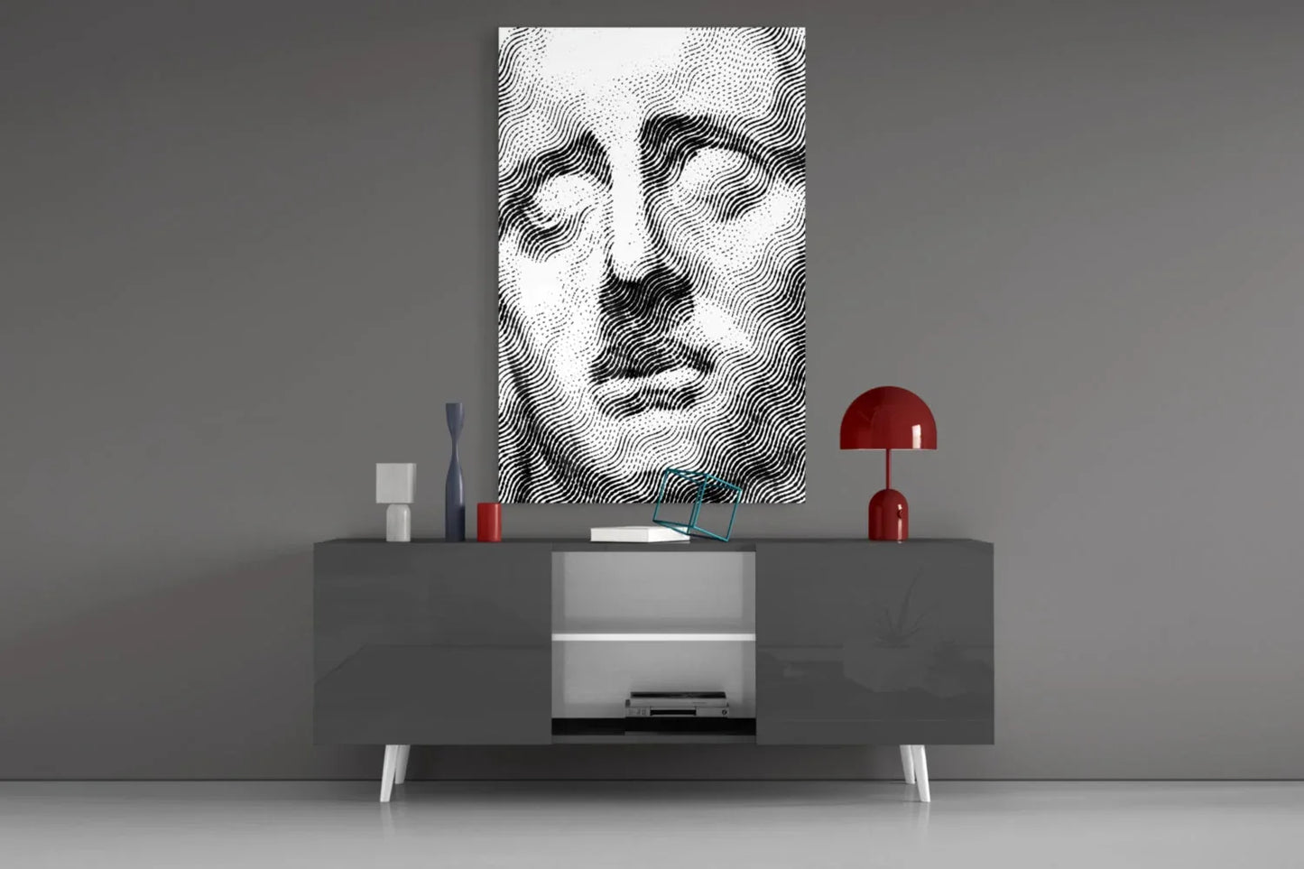 Sadness Glass Wall Art - LUXARTDECO