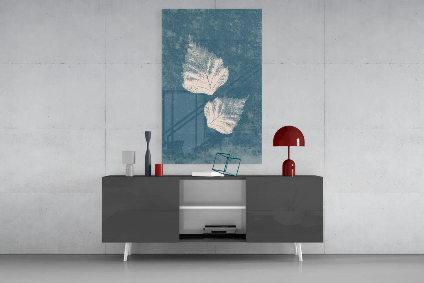 Falling Leaves Glass Wall Art - LUXARTDECO